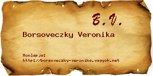 Borsoveczky Veronika névjegykártya